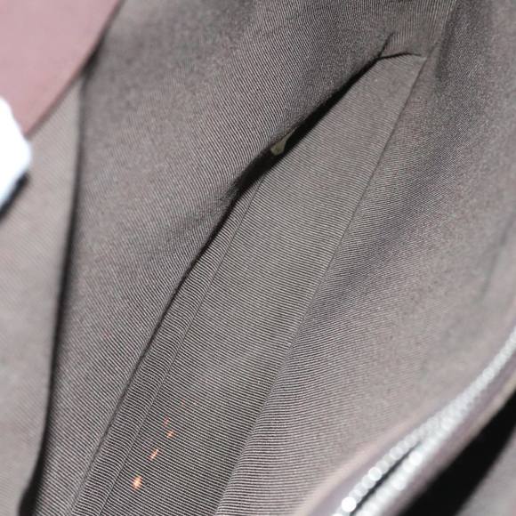 CHANEL Hand Bag Nylon Brown CC Auth bs11011 - Picture 10 of 16